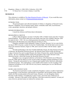 Kingsbury, Lilburn A. (1884-1983), Collection, 1816