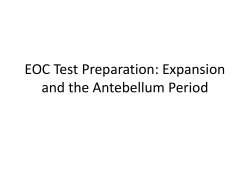 Expansion and Antebellum Era
