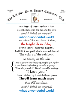 Retiree`s Newsletter - RR Donnelley Retirees