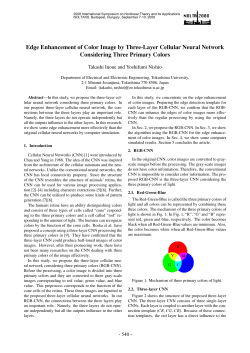 Edge Enhancement of Color Image by Three