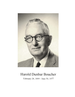 J:\Harold Boucher Life Story 12-4-2006.wpd