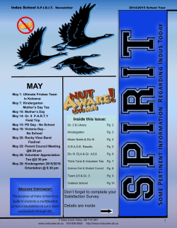 So m e P er tin en t In fo r m atio n R eg a r d in g In d u s To d ay