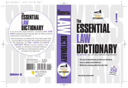 Essential Law Dictionary - Latest laws Helping good people to do