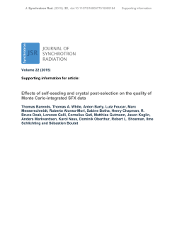 Effects of self-seeding and crystal post-selection on