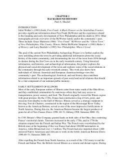 Background History - Center for Heritage Resource Studies