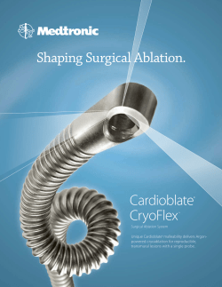 Cardioblate&reg; CryoFlex&trade; Shaping Surgical Ablation.