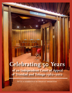 Now - The Judiciary of Trinidad and Tobago