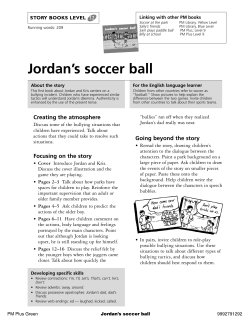 Jordan`s soccer ball