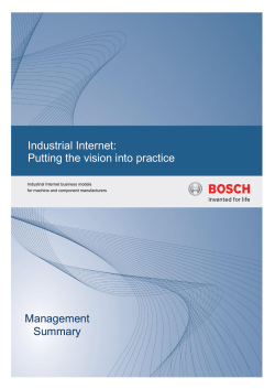 Industrial Internet: Putting the vision into practice