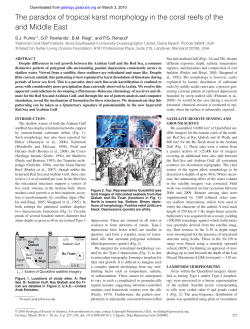 The paradox of tropical karst morphology in the coral reefs of the