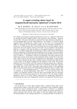 A super-rotating shear layer in magnetohydrodynamic