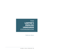 the lawyer`s english language coursebook