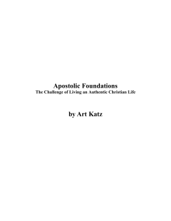 Apostolic Foundations