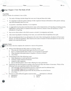 Chapter 1 Practice Test