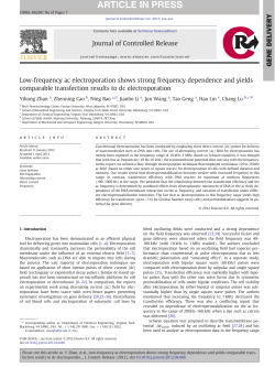 Low-frequency ac electroporation shows strong