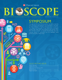 Bioscope for Summer 2012