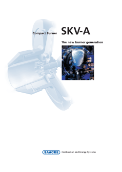 Product brochure compact burner SKV-A