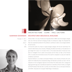 Architecture · cuhK · FALL Lecture SUSANNAH DICKINSON