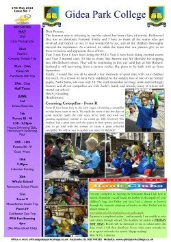 GPC Newsletter 7 - Gidea Park College