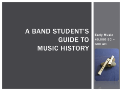 Early Music - Highland High School Bands