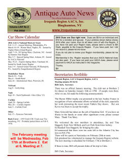 Antique Auto News - iroquoisaaca.org