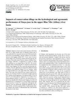 Impacts of conservation tillage on the hydrological and agronomic