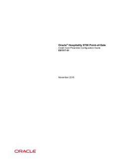 Credit Card Preamble Configuration Guide