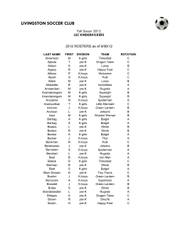 LIVINGSTON SOCCER CLUB