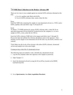 31P on the Bruker Advance 400