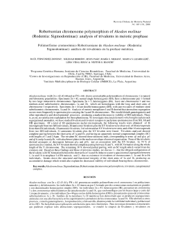 Robertsonian chromosome polymorphism of Akodon molinae
