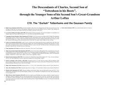 C10 Gurkah Tottenhams and Gaussen Family