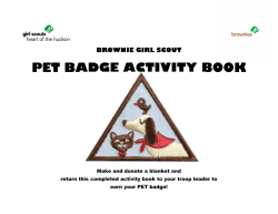 Pet Care badge activity book R3