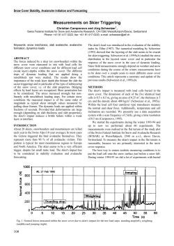 Experience with stability evaluation for a surface hoar layer