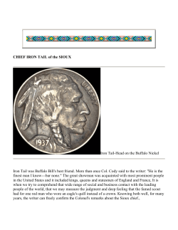 CHIEF IRON TAIL Of The SIOUX
