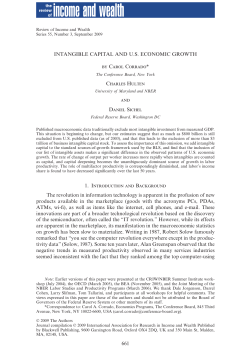 Intangible Capital and U.S. Economic Growth