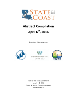 Abstract Compilation April 6 , 2016