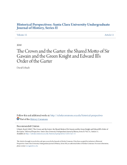 The Crown and the Garter: the Shared Motto of