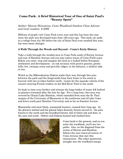 Como Park: A Brief Historical Tour of One of Saint Paul`s
