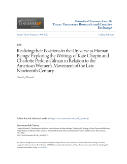 Realizing their Positions in the Universe as Human Beings