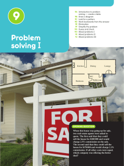 problem solving I