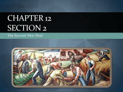 Chapter 12 Second New Deal