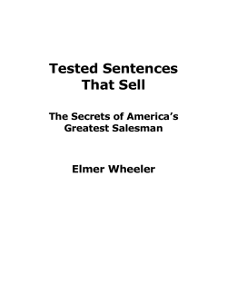 Tested Sentences That Sell - Masterkey Marketing Warriors