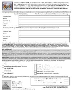 Add LUNCH - $50 - Wallowa Valley Music Alliance
