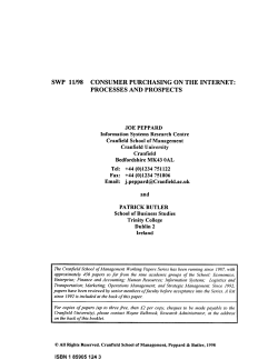 SWP 1 l/98 CONSUMER PURCHASING ON THE INTERNET