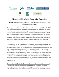 Mississippi River Delta Restoration Campaign