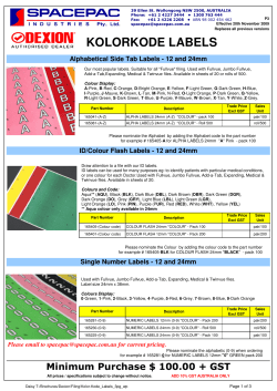 KolorKode - LABELS, 3 Pages, np