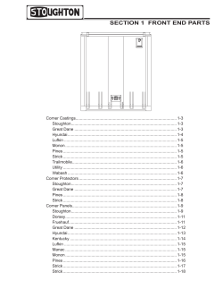 Front End Parts - Stoughton Trailers