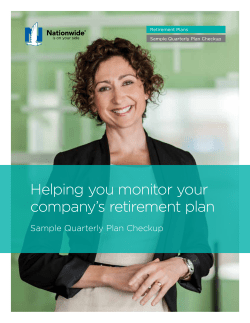 Helping you monitor your company`s retirement plan