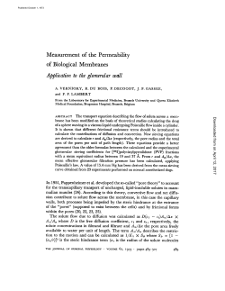 Measurement of the Permeability of Biological