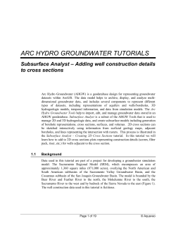 arc hydro groundwater tutorials